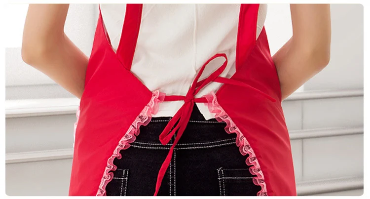 Принцесса Кухонный Фартук Горничная кружевная искусственная Женская кухня