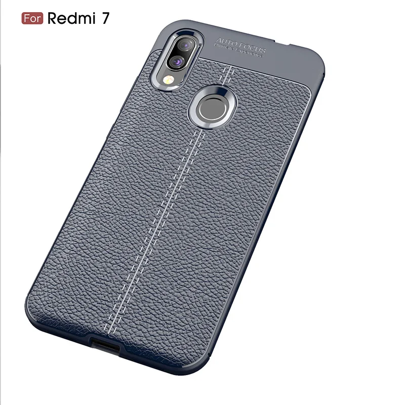 Роскошный Ударопрочный силиконовый чехол для xiomi xiaomi redmi 7 чехлы мягкая задняя
