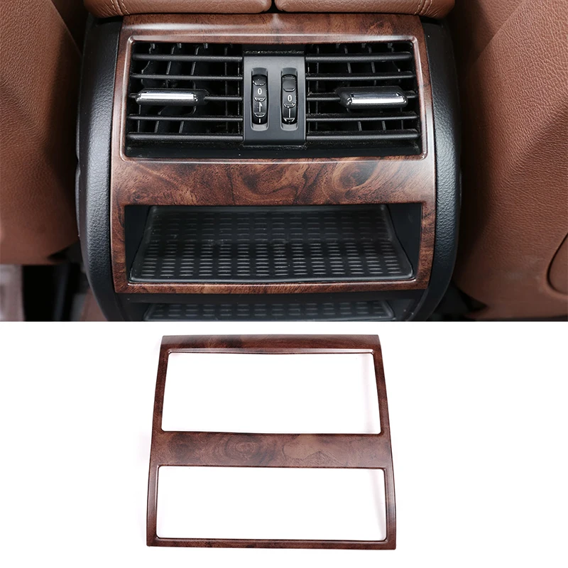 

Car Rear Row Air Conditioning Outlet Vent Frame Sticker BMW 5 Series F10 520 525 2011-2017 ABS Interior Accessories