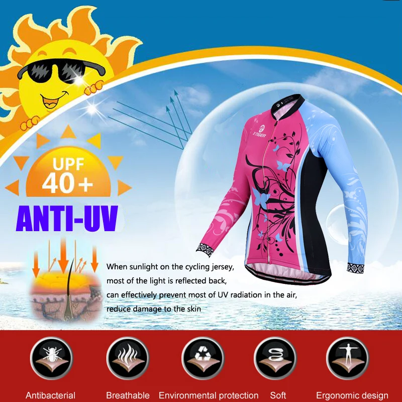 X-Tiger Pro велосипедная одежда анти-УФ MTB Одежда для велоспорта Одежда для велогонок удобный Велоспорт Джерси Набор для женщин