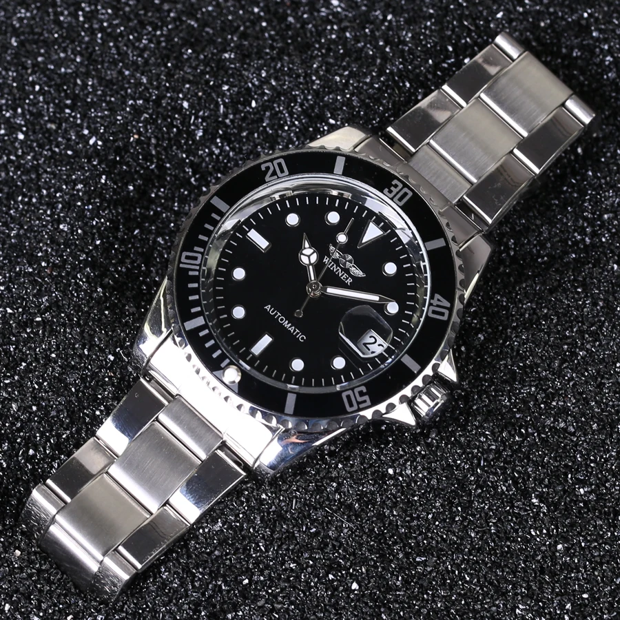 Часы наручные WINNER Мужские механические люксовые Брендовые повседневные деловые