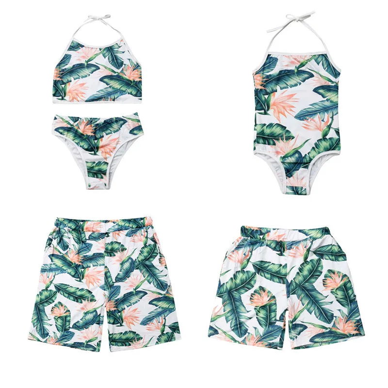 Купальник-бикини для девочек и родителей подходит всей семьи купальник матери