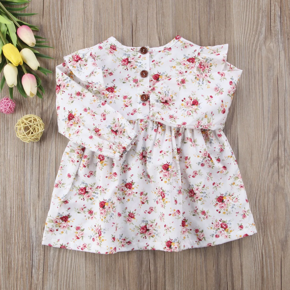 Платье для новорожденных девочек с цветочным рисунком | Мать и ребенок