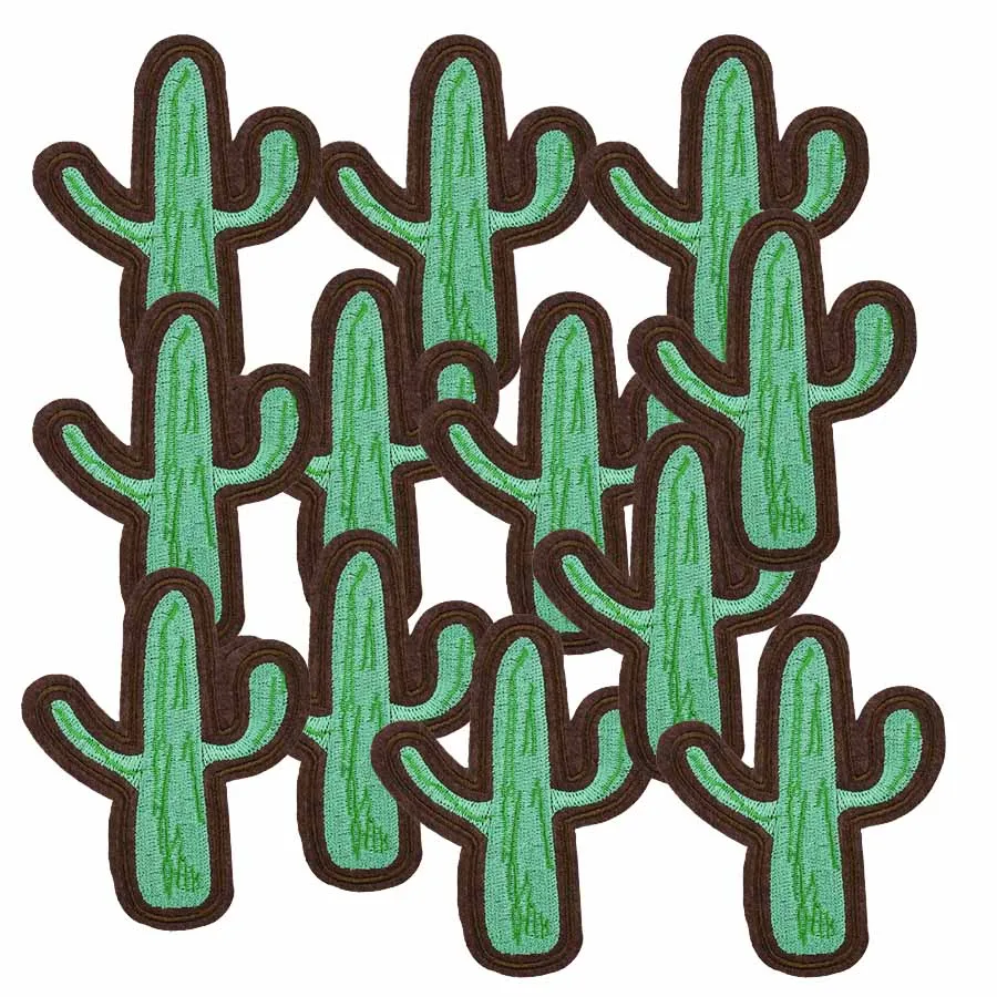 10 шт. нашивки кактуса для одежды железная вышитая аппликация железные Швейные