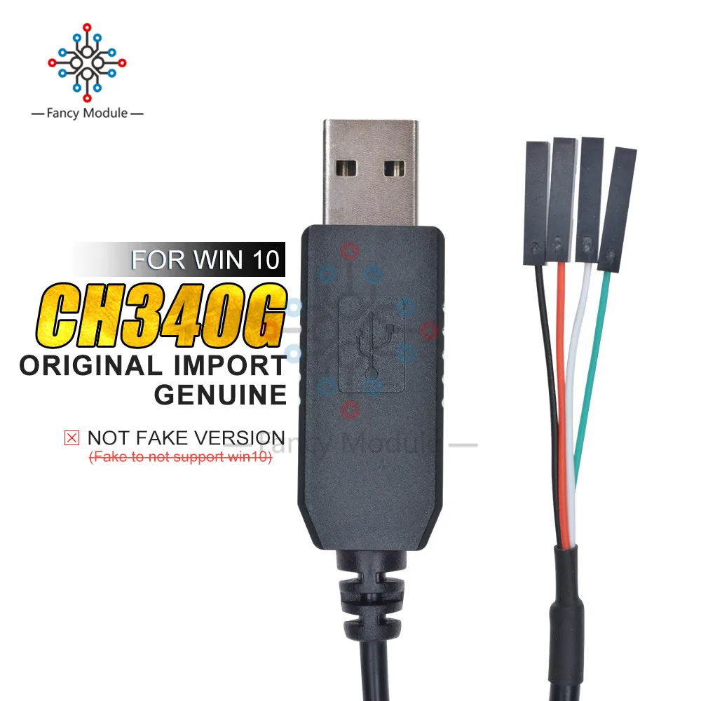 Оригинальный кабель CH340G CH340 для скачивания USB в TTL последовательный провод