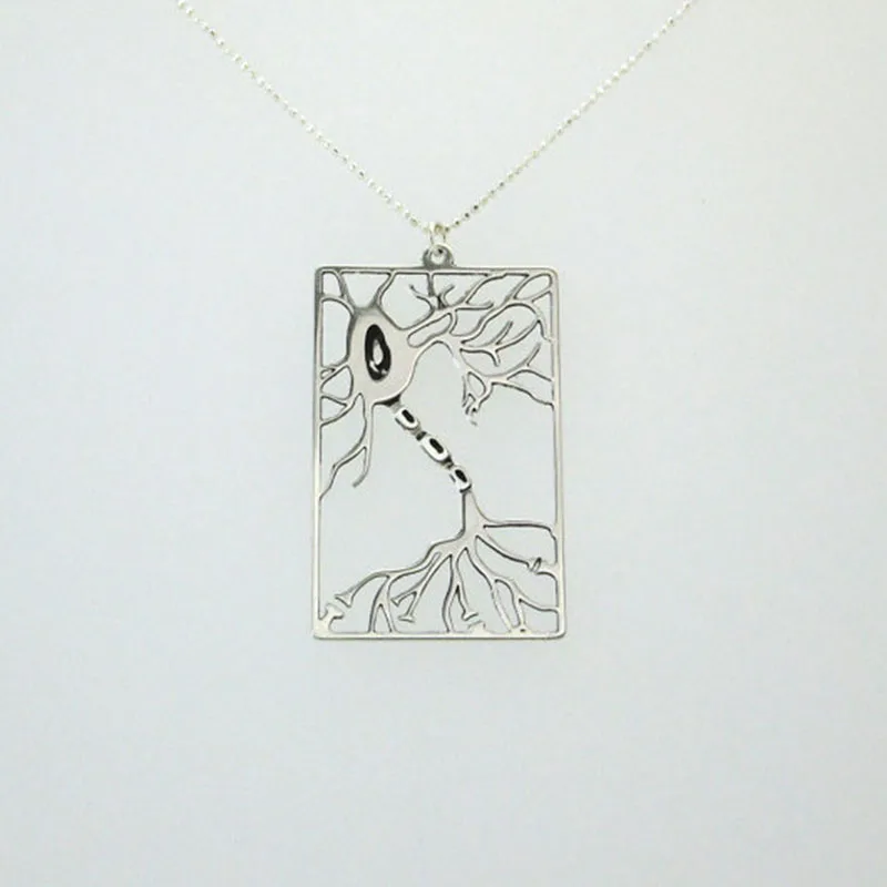 Ожерелье с нейроном прямоугольной формы многополярный нейрон биологический