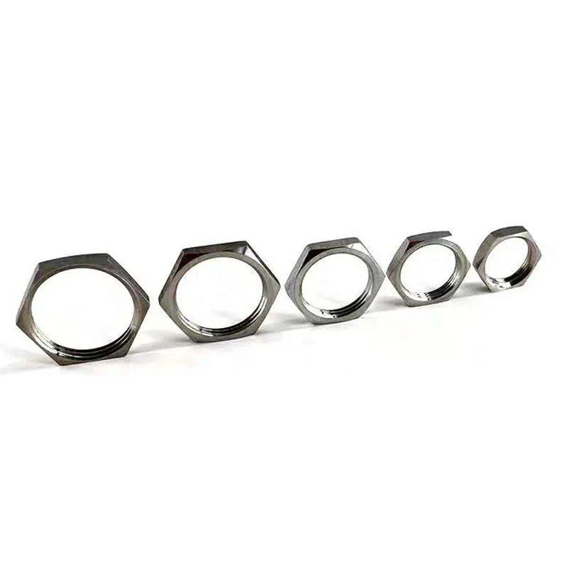 

Pipe Water Tank Plumbing Fitting Stainless Steel SS304 Hex Thin Nuts 1/8" 1/4" 3/8" 1/2" 3/4" 1" 1-1/4" 1-1/2" BSP Threaded
