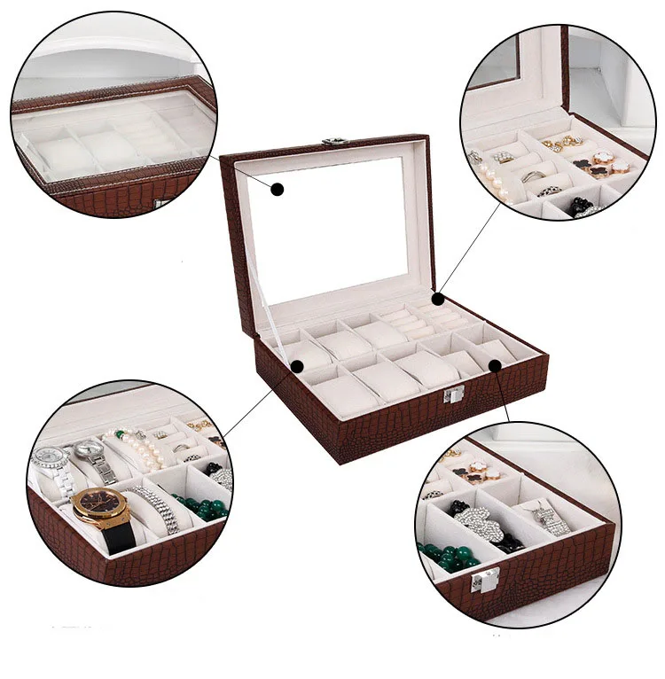 Wholesale Box for Jewelry/Watch/Bracelet/Ring Women/Men Leopard Leather Storage&ampDisplay Watches Hour Cases Gift Packaging | Наручные