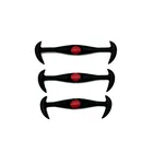 12 шт.лот черные круглые креативные шнурки без галстука эластичные силиконовые шнурки для обуви