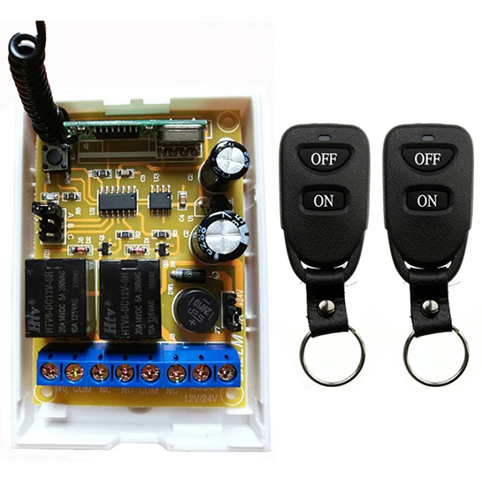 DC12V DC24V 2CH светильник с дистанционным управлением переключатель реле выход радио