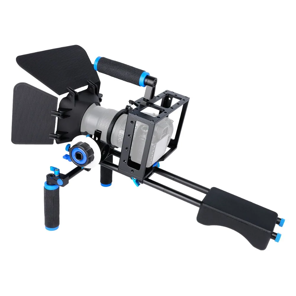 Профессиональная DSLR Rig плечевая видеокамера Стабилизатор поддержка клетка