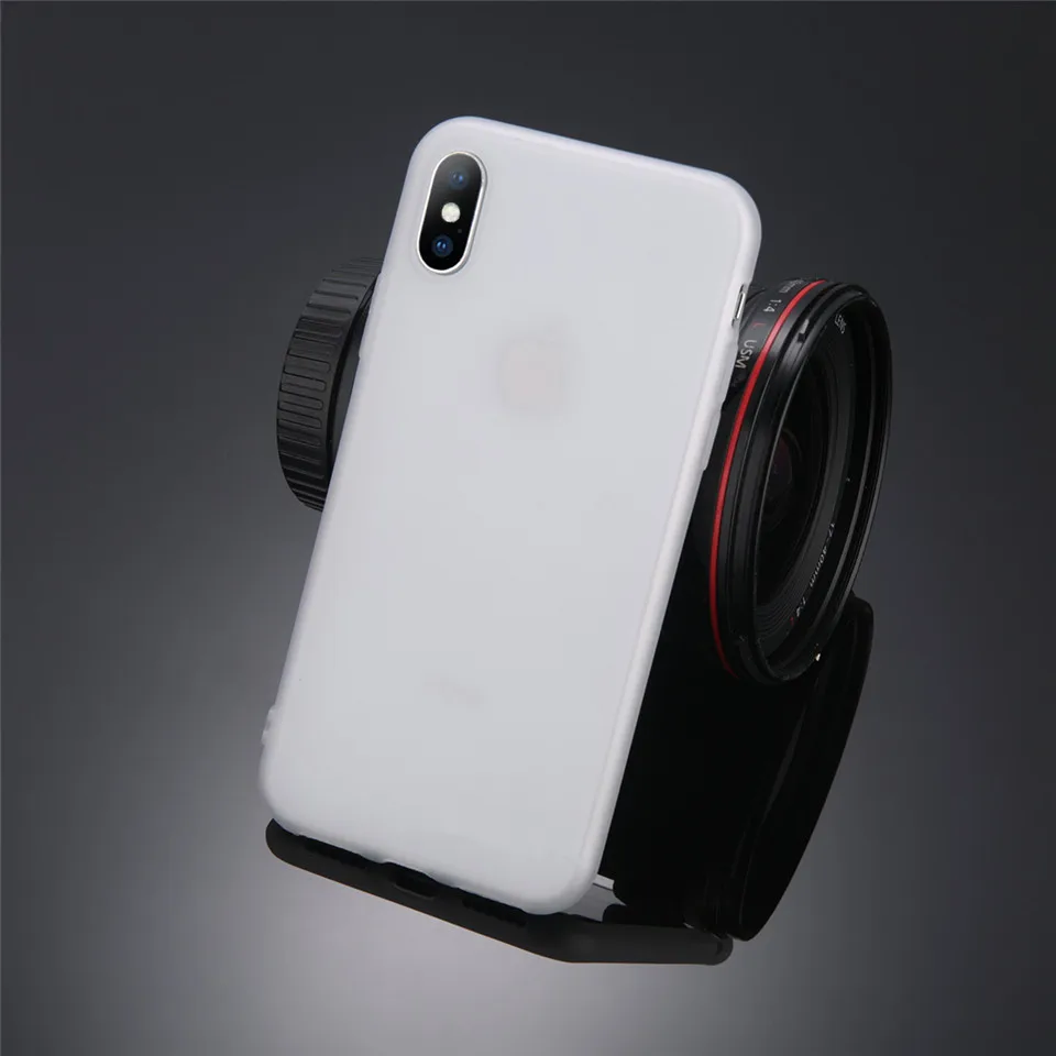Белый Moskado однотонный карамельный цвет чехол для телефона для iPhone 6S 6 7 8 Plus 5 5S SE Модный чехол для iPhone X XS Max XR Ультратонкий Мягкий ТПУ - Цвет: Белый