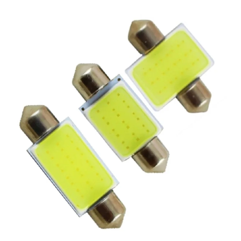 Гирлянда COB 31 мм 36 39 41 светодиодный светильник 12 чипов C5W DC12V белый цвет