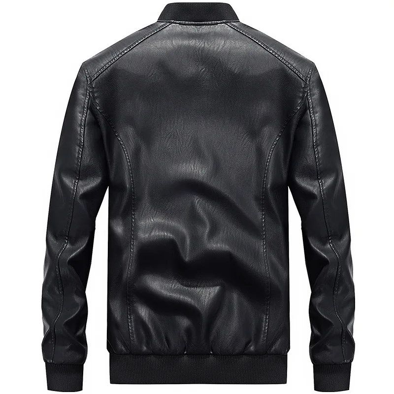 Зимние сапоги из PU искусственной кожи зимняя кожаная куртка для мужчин теплая