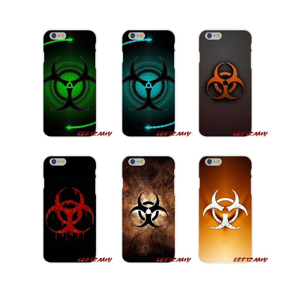 Красный логотип Biohazard для Samsung Galaxy S3 S4 S5 MINI S6 S7 edge S8 S9 Plus Note 2 3 4 5 8 аксессуары чехлы