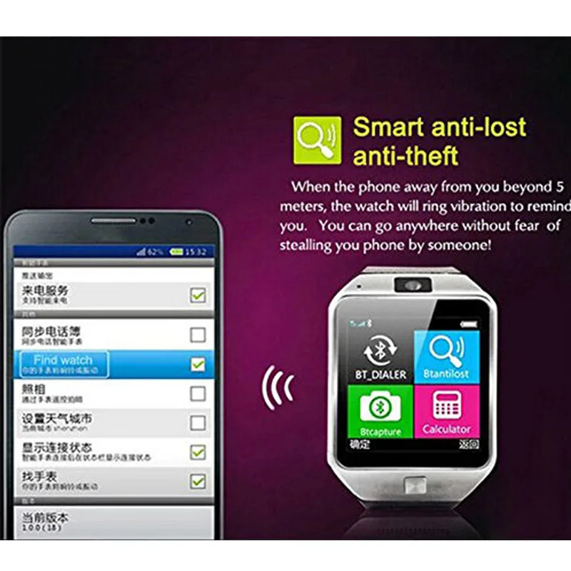 Letine умные часы DZ09 мужские и женские электронные наручные Bluetooth SIM карта