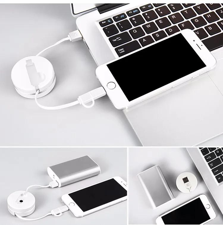 CAFELE EU зарядное устройство с разъемом для путешествий USB 2.4A двойной выход универсальный адаптер зарядное устройство смартфон зарядное устройство с 2 в 1 Выдвижной кабель