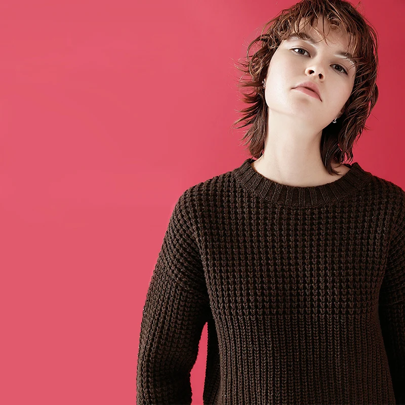 Toyouth Winter Women Sweaters and Pullovers Korean Style Long Sleeve Casual Troict Sweater Solid Knitted Jumpers Sweter Mujer | Женская