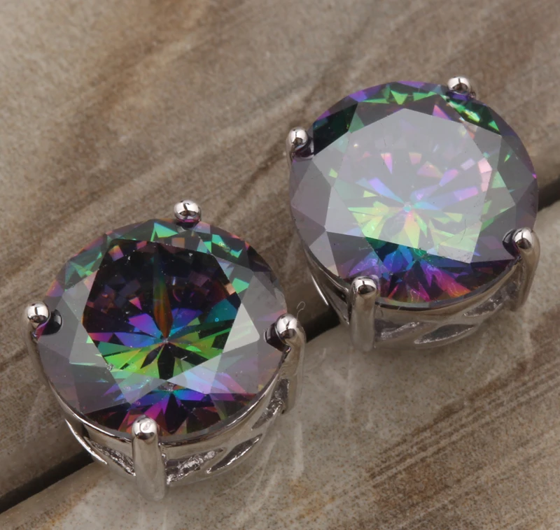 Женские Разноцветные серьги гвоздики Mystic Circle S0005|silver stud earrings|sterling silver earringsstud earrings