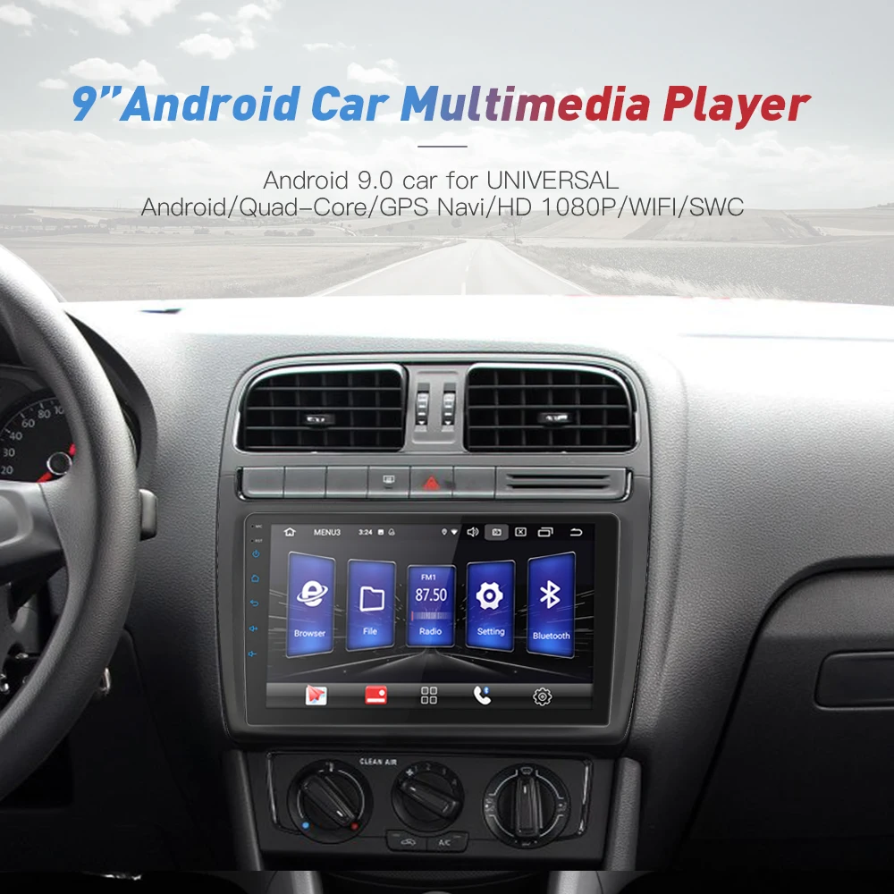 2 din автомобиль Android 9,0 ram 2G rom 16G gps навигация Bluetooth для Nissan VW Toyota WiFi multi-медиа 9 10 дюймов автомагнитолы плеер