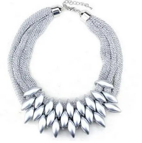 Женское ожерелье с подвеской ZOSHI плетеная цепочка из ткани пластиковые подвески