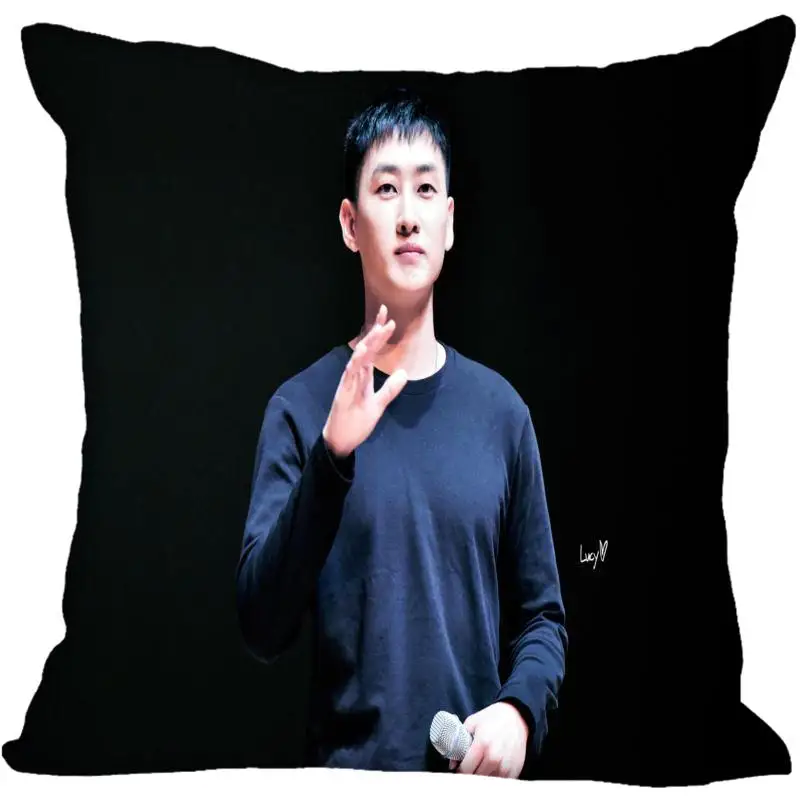 Пользовательские Kpop супер Junior Lee Hyuk Jae Печатных Квадратных шелковые наволочки 40x40 см, 35x35 см одна сторона атласная наволочка индивидуальный логотип - Цвет: 3