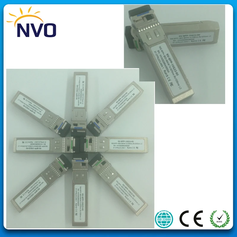 10 Гбит/с 1270/1330nm BIDI SFP + 10G 60км волоконно-оптический модуль трансивер | Мобильные