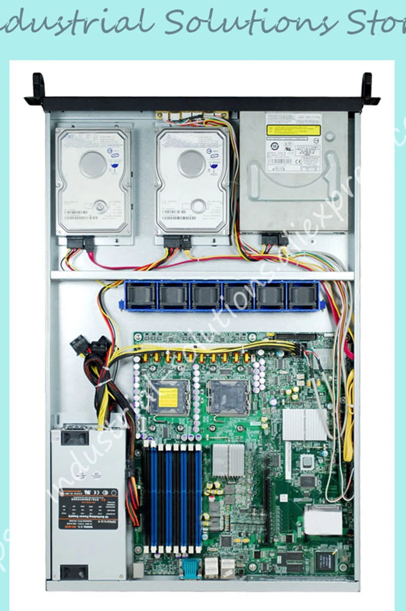 Новый 1U чехол D136N Rackmount Серверный корпус поддерживает серверную плату 12*13 |