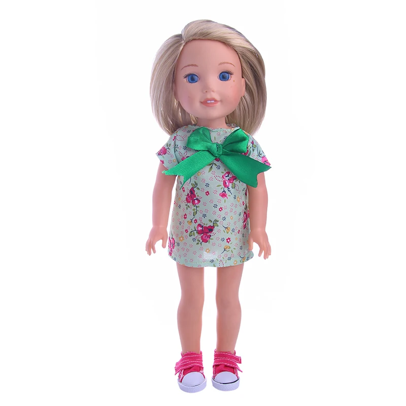 С красным принтом платье на петельках + синие штаны в горошек и бабочкой с