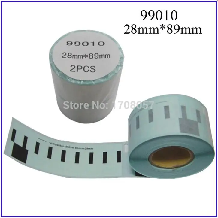 2 шт./лот LUDEOU для Dymo Labelwriter 450 этикетка принтер производитель лент 99010 89 мм * 28
