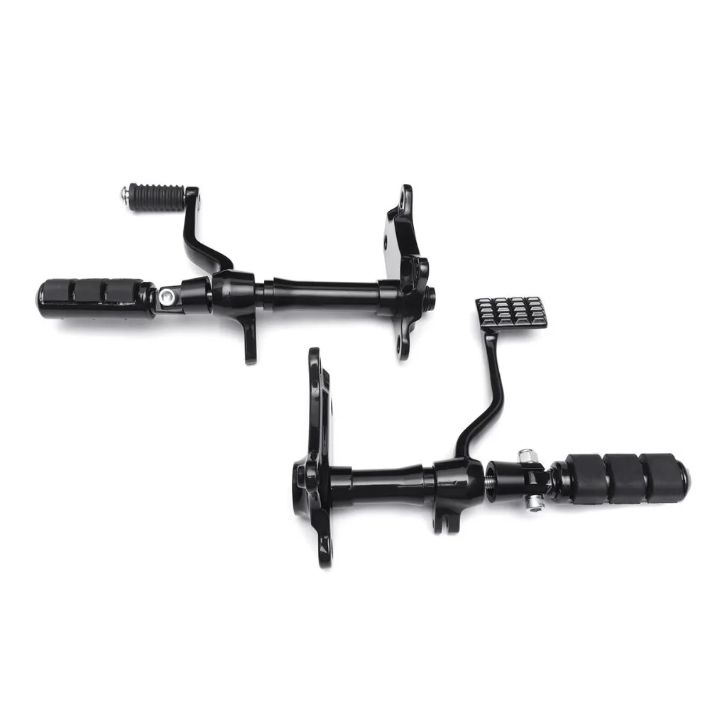 Полный комплект черного переднего контроля мотоцикла для Harley Sportster XL883 XL1200 1991-2003