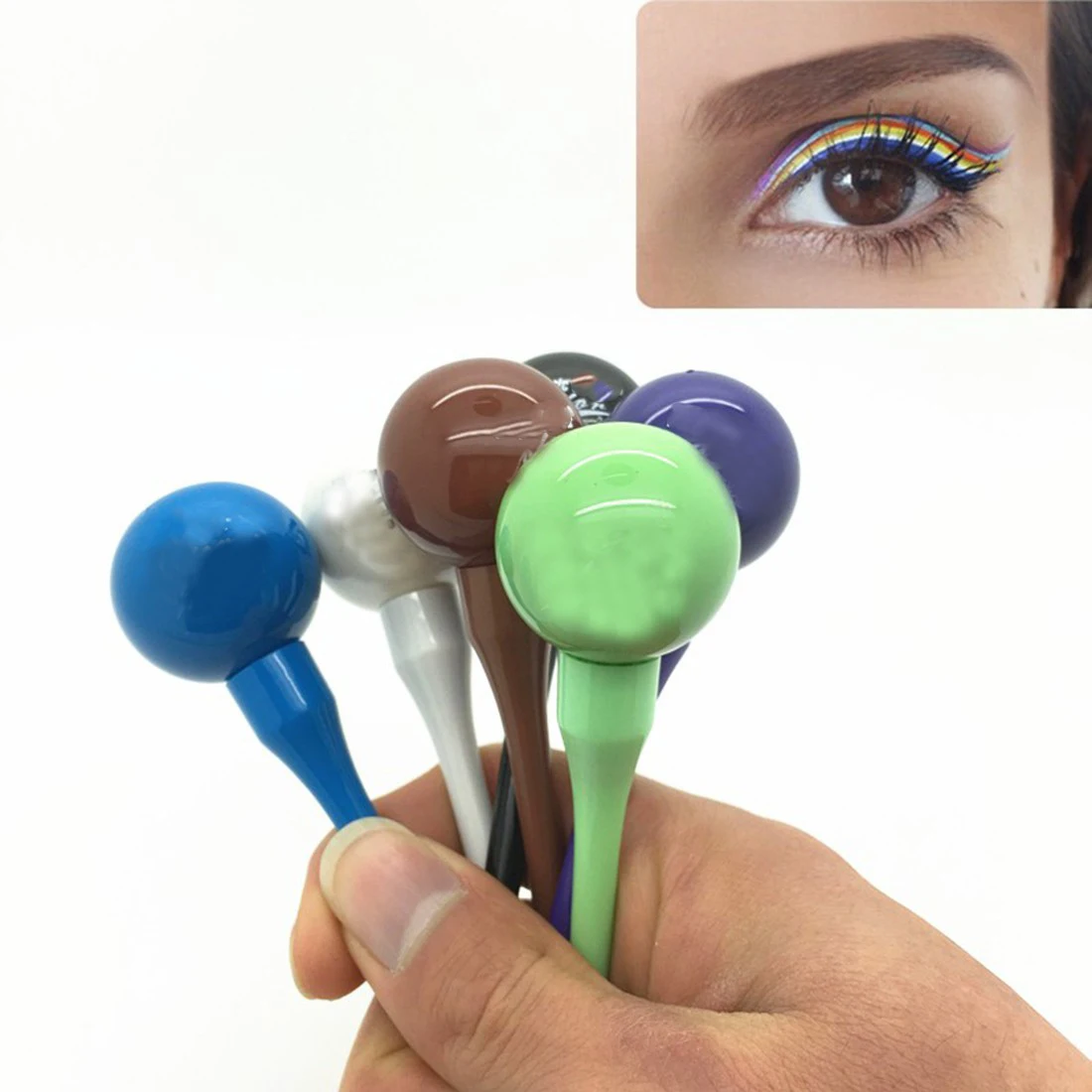 Модная Водостойкая Подводка для глаз в форме леденца жидкая Косметическая