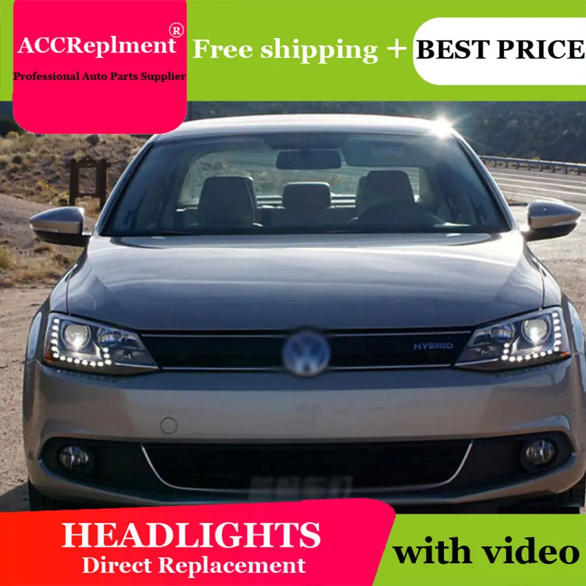 Авто PRO 2011 2014 для vw jetta mk6 фары автомобильные аксессуары голову лампы Парковка
