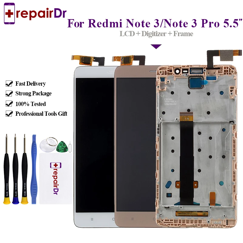 Оригинальный ЖК экран для Xiaomi Redmi Note 3 новый дисплей Pro Prime дигитайзер сенсорный в