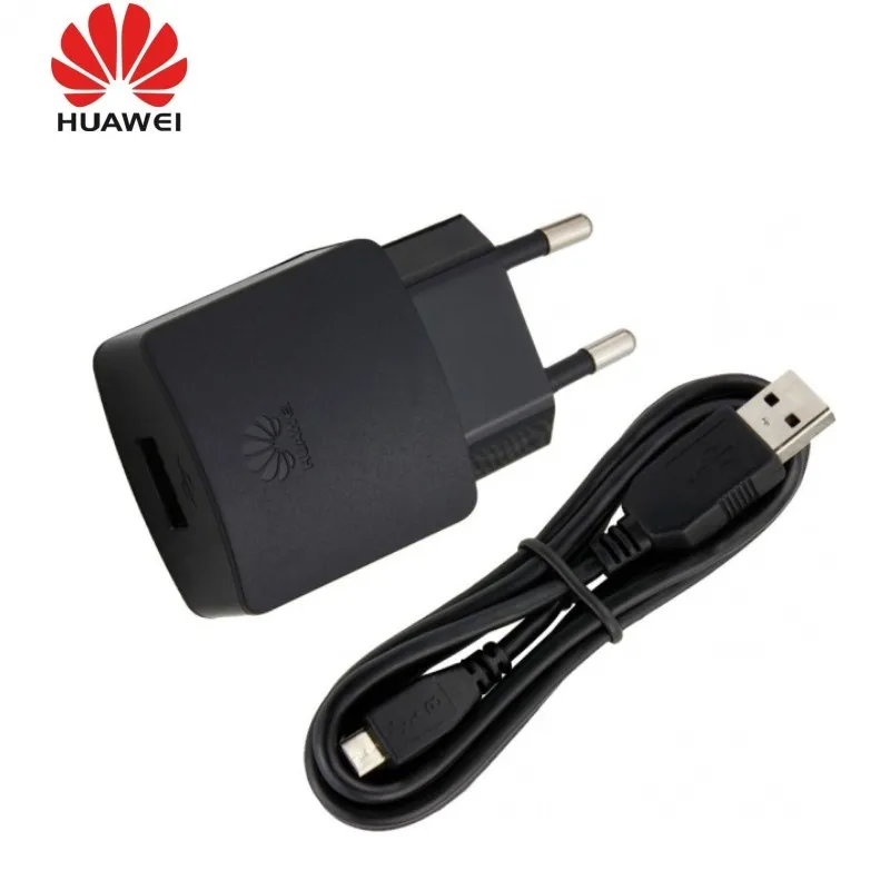 HUAWEI оригинальный 5v 1a зарядное устройство по стандартам ЕС + micro usb кабель тпе c для