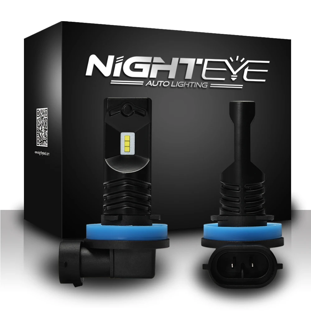 Nighteye H10 H11 H16 880 881 9005 9006 H1 H3 H4 H9 PSX24 светодиодные противотуманные Лампочки 1600LM 80 w/set