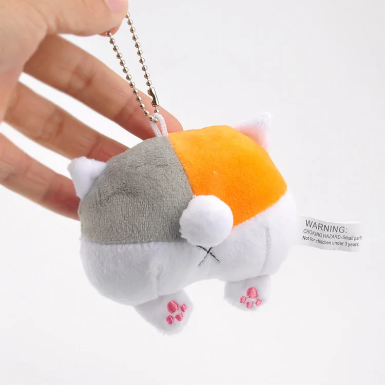 Корейский Кот приклад плюшевая Подвеска Игрушка Кукла рынок раскладушка кукла плюшевый брелок случайным образом подготовить 8 см wj04