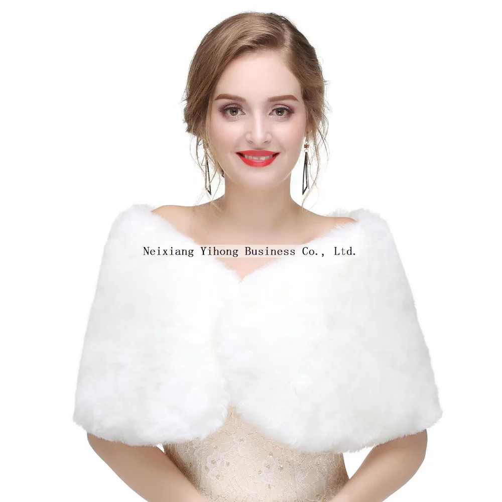 PJ063 Женская шаль из искусственного меха накидка свитер для
