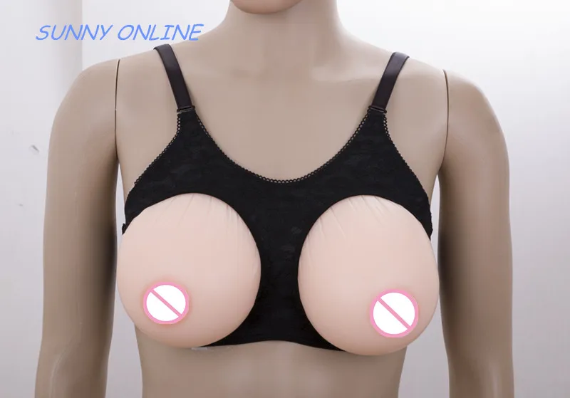 Трансвестит CD искусственная силиконовая грудь бюстгальтер транссексуал формы