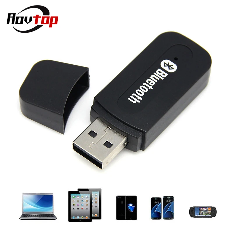 Rovtop портативный AUX беспроводной USB Bluetooth музыкальный MP3 аудио приемник адаптер 3 5