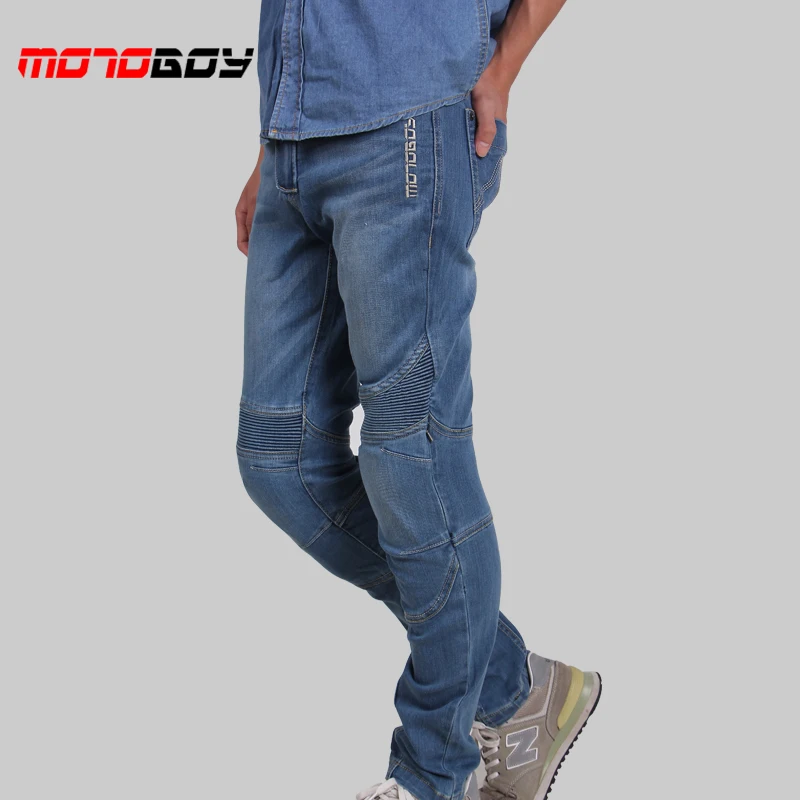 Летние брюки для малышей внедорожные Прохладный мото джинсы защитной Шестерни велосипед брюки для девочек S, M, L, XL, XXL, XXXL, XXXXL, 3XL PK718 гоночный мужской синий Для мужчин джинсы для езды на мотоцикле
