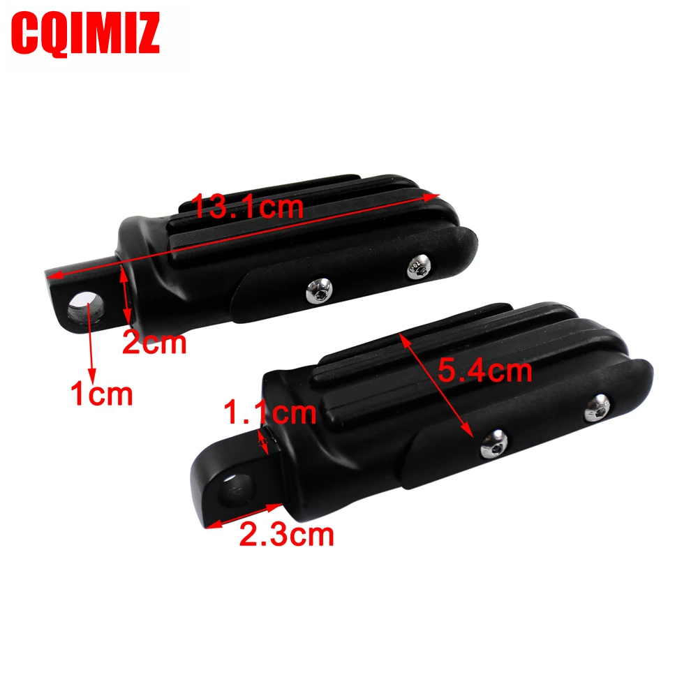 

Black Motorcycle Foot Pegs Pedals For Harley Dyna Fatboy Sportster Foot Rests