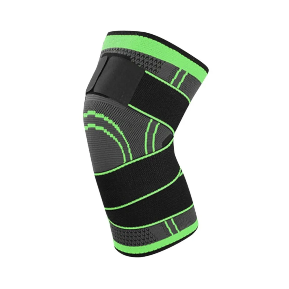 

TSAI 3D Pressurized Fitness Running Cycling Bandage Knee Support Braces Elastic Nylon Sports Pad Sleeve Ship Today Hot Sale