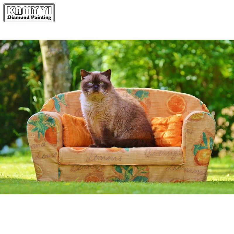 Алмазная вышивка короля кошка 5D DIY алмазная живопись горный хрусталь полный