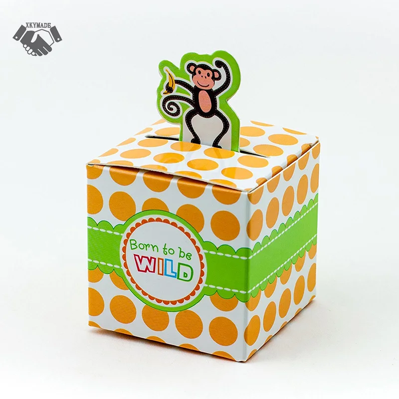 50 шт. коробка для детских сувениров сафари диких животных конфет сувенир