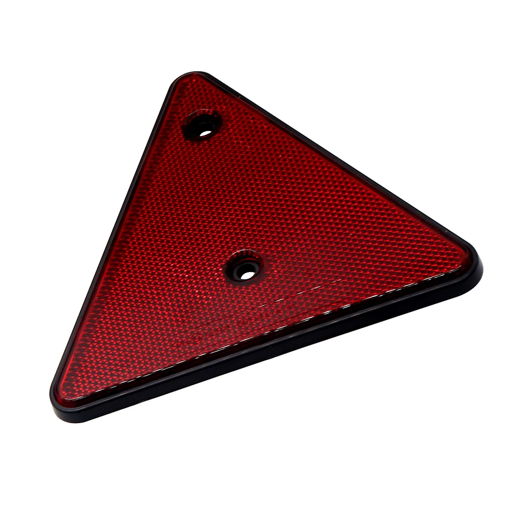 Light Reflector Triangular Red Truck Side Warning Light Reflect Plate for Trailer Truck Bus Car Styling Accessories