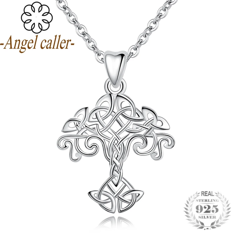 Ожерелье с подвеской в виде Древа Жизни Angel Caller из стерлингового серебра 925 пробы
