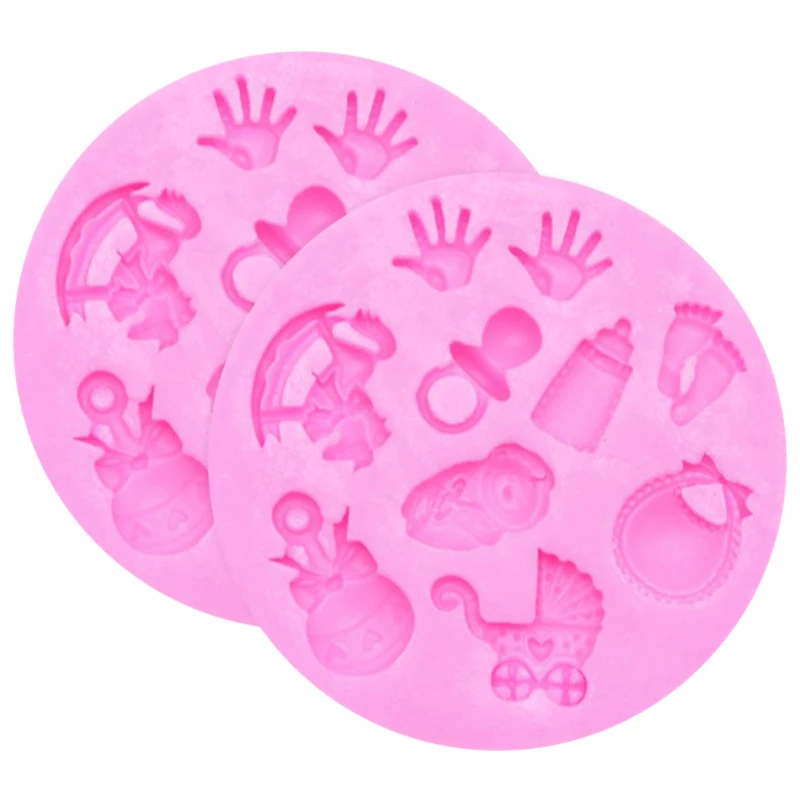 Liquid silicone mold Детские вечерние 3D Силиконовые помадные формы для украшения торта, торта, сахарного ремесла, шоколадные формы, инструменты, сделай сам, помадные формы - Цвет: Liquid silicone mold