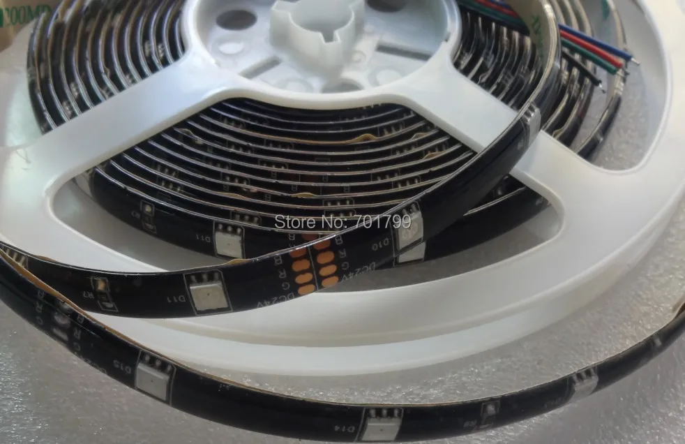 Гибсветильник Светодиодная лента 5050 SMD 24 В 30 светодиодный одов/м 5 м 150 белый