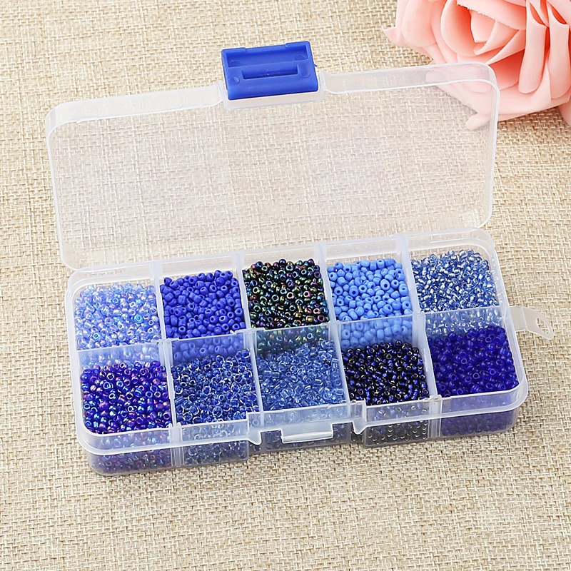 Одна коробка 10 видов цветов смешанные 2 мм чешские стеклянные бусины Австрийские